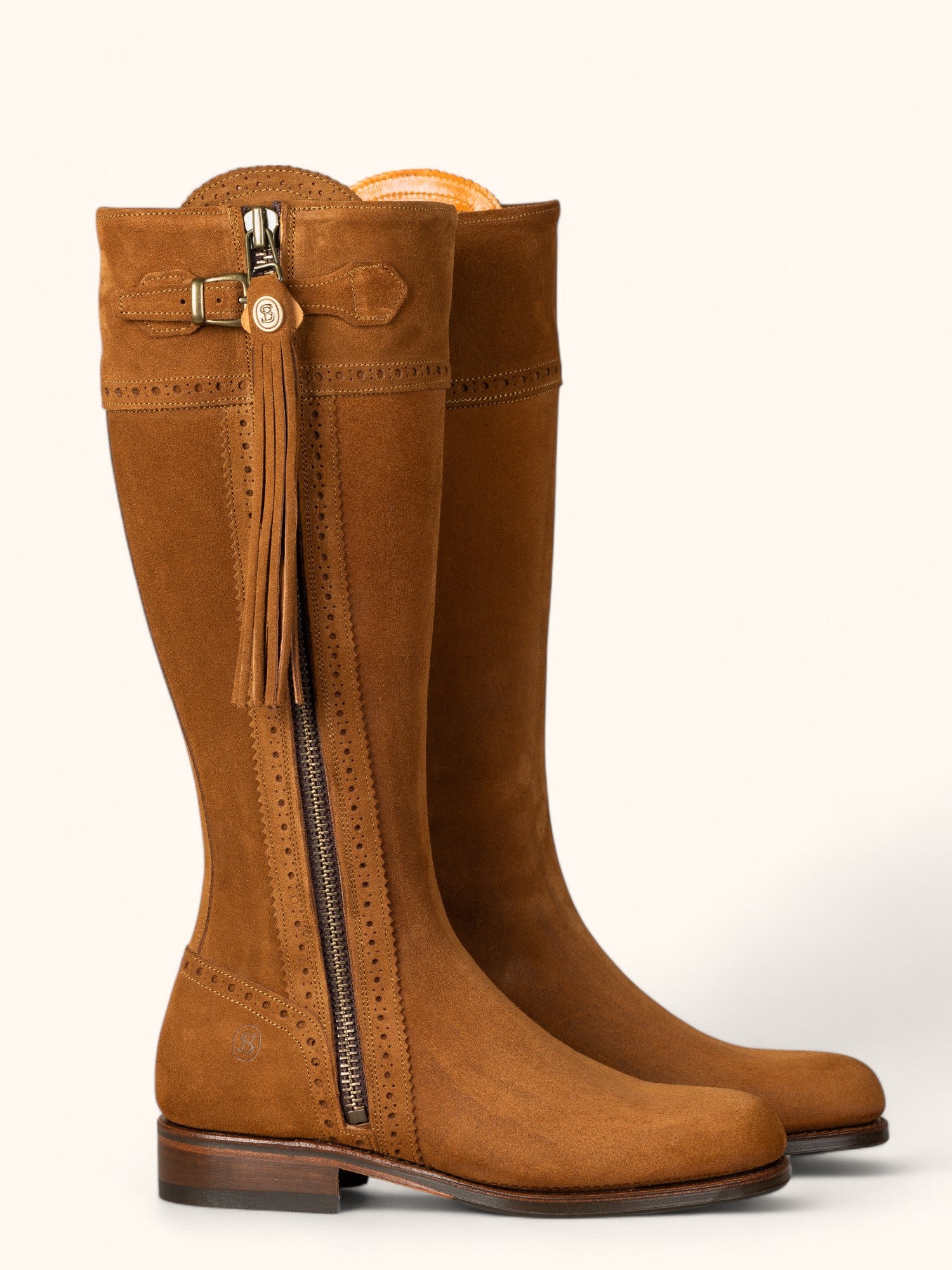 Suede Boots Womens Calf Length Boots Uk ESSEX GLAM Womens Mid Calf