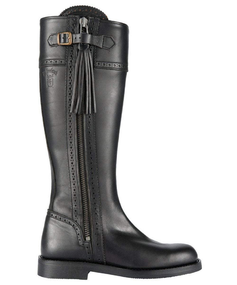 The Spanish Boot Company Leather boots Spanish Riding Boots classic: Black (flat sole)