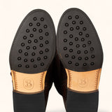 Tall Mock Croc Leather - Brown