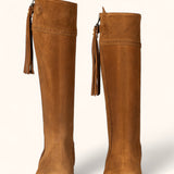 Classic Spanish Boot - Camel Suede