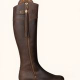 Cascada Brogue Waterproof Leather Boots - Brown