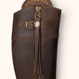 Cascada Brogue Waterproof Leather Boots - Brown