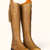 Cascada Brogue Waterproof Leather Boots - Tan