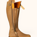 Cascada Brogue Waterproof Leather Boots - Tan