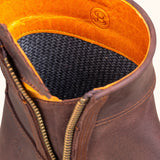 Cascada Waterproof Leather Ankle Boots - Brown