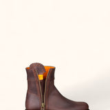 Cascada Waterproof Leather Ankle Boots - Brown