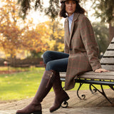 Cascada Brogue Waterproof Leather Boots - Brown
