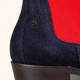 Chelsea Suede - Navy & Red