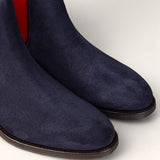 Chelsea Suede - Navy & Red
