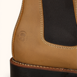 Chelsea Boot Tread Sole - Tan Leather