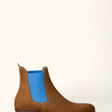 Chelsea Suede - Camel & Cobalt