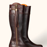 Classic Spanish Leather Boots - Rustic Brown