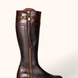 Classic Spanish Leather Boots - Tread Sole - Rustic Brown
