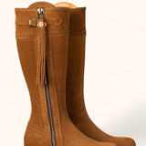 Classic Spanish Boot - Camel Suede