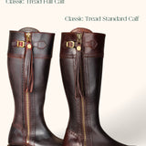 Classic Spanish Leather Boots - Tread Sole - Rustic Brown