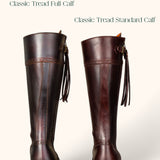 Classic Spanish Leather Boots - Tread Sole - Rustic Brown
