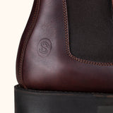 Chelsea Boot Tread Sole - Brown Leather