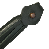 Tassels - green leather
