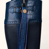 Tall Mock Croc Leather - Blue (Limited Edition)