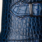 Tall Mock Croc Leather - Blue (Limited Edition)