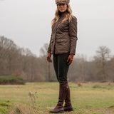 Tall Spanish Leather Boots - Rustic Brown