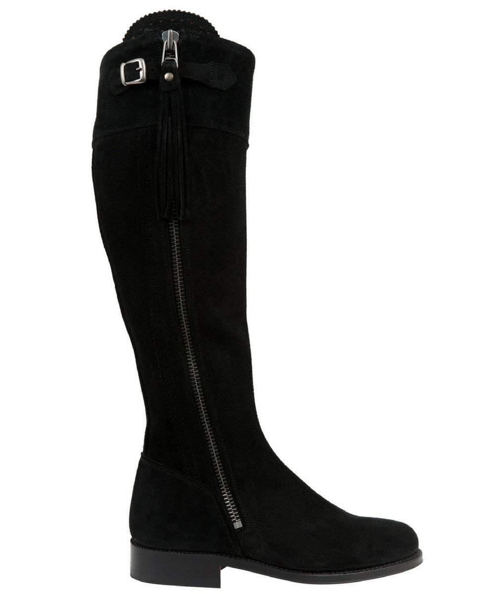 Tall Spanish Riding Boots - Suede