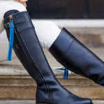 The Spanish Boot Company Leather boots Spanish Riding Boots tall: Navy (leather sole)
