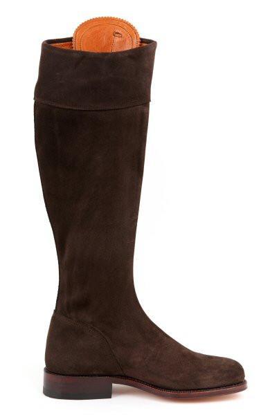 Flat brown suede best sale boots