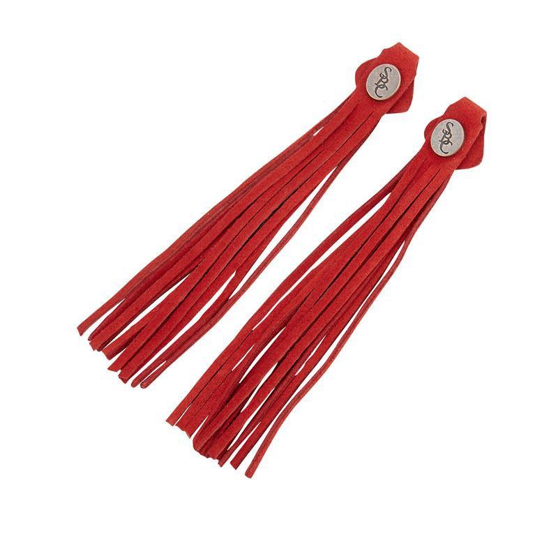 The Spanish Boot Company tassels Tassels - red suede