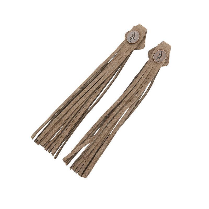 The Spanish Boot Company tassels Tassels - stone suede